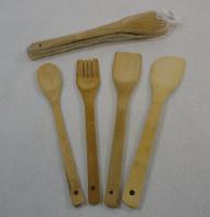 4pc Bamboo Kitchen Utensils